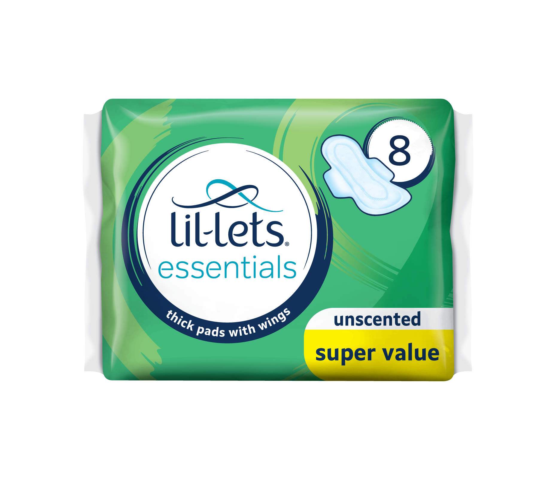 SmartFit™ Lil-Lets Essential Pads – Unscented | Lil-Lets