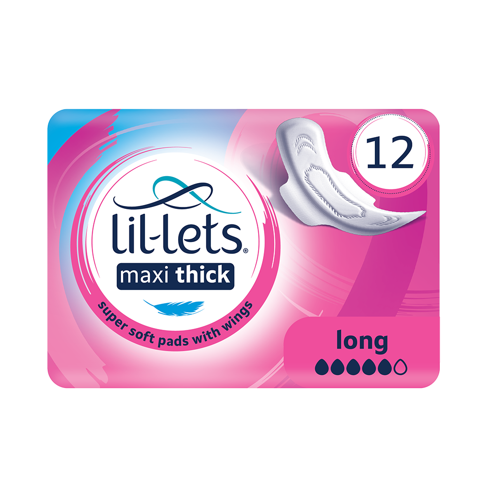 Lil-Lets Maternity Extra Long Maxi Pads with Wings - Mega Pack x 30 Pa –  Lil-Lets UK