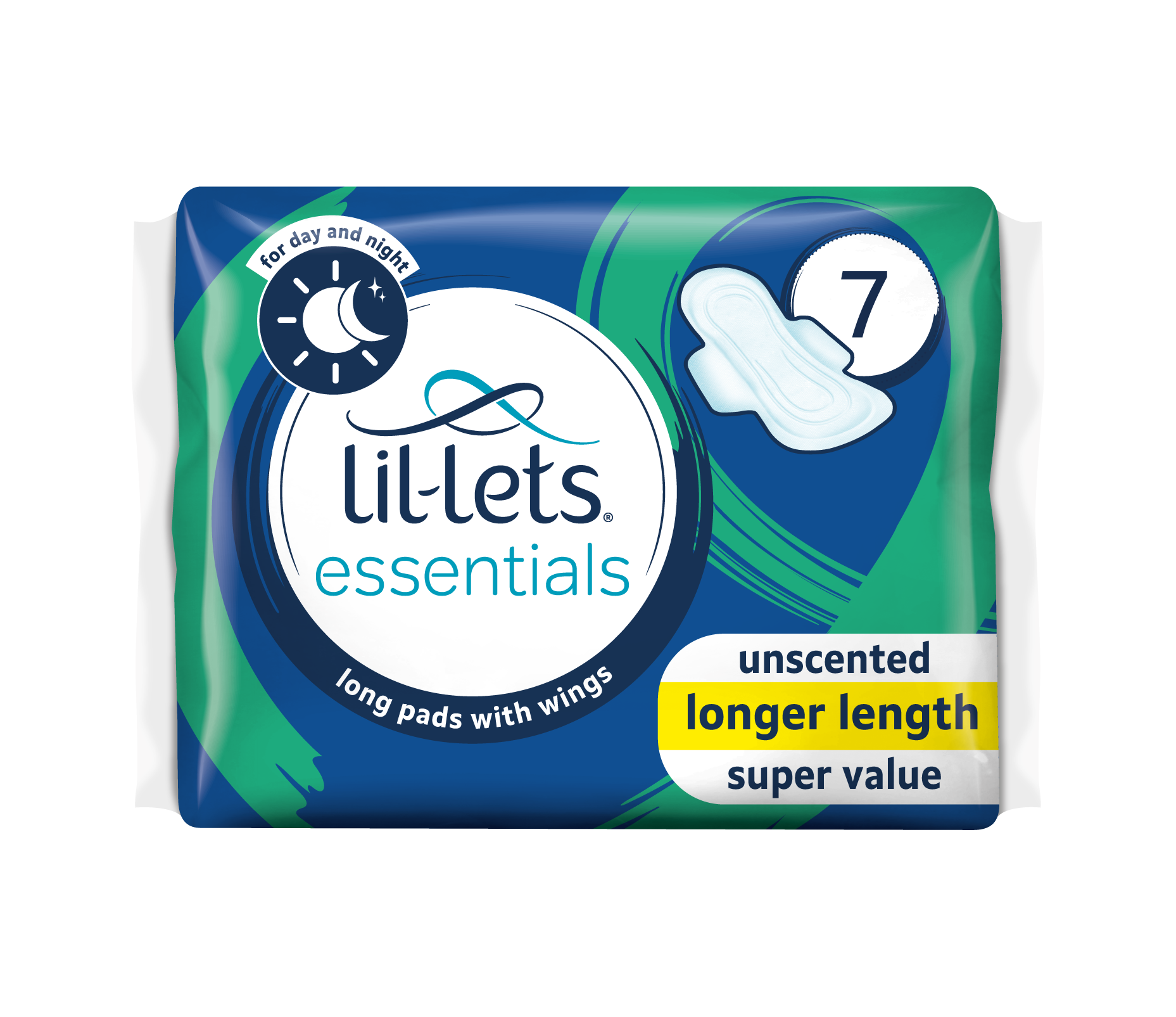 SmartFit™ Lil-Lets Essential Long Pads – Unscented | Lil-Lets